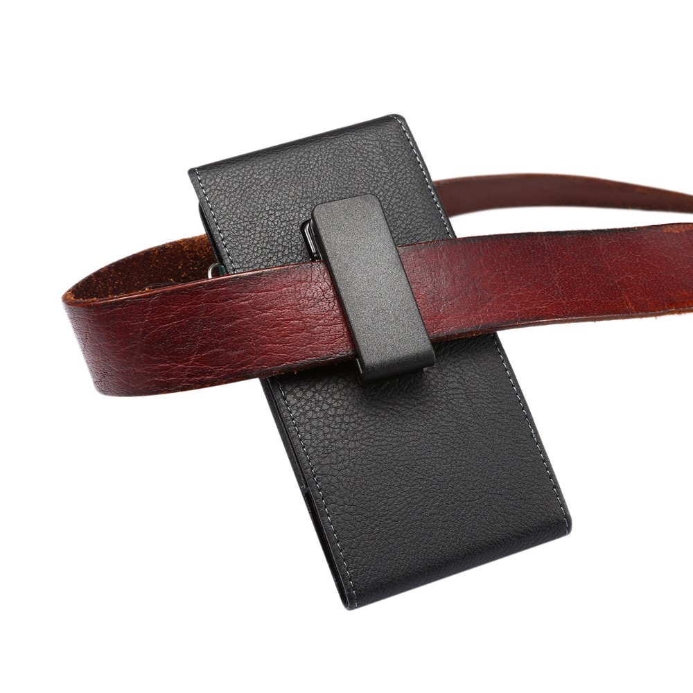 Slot de carte Housse en étui en cuir Litchi pour Samsung Mega 6.3 / Mega 5.8 etc, taille: 17 x 8.5 x 1.5cm - Noir-8