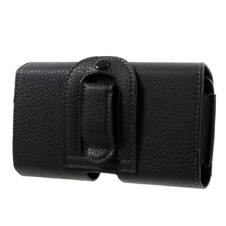 Litchi Texture PU Leather Pouch Case Holster with Belt Clip for iPhone 6s/Samsung Galaxy S4, Size: 135 x 80 x 30mm-3