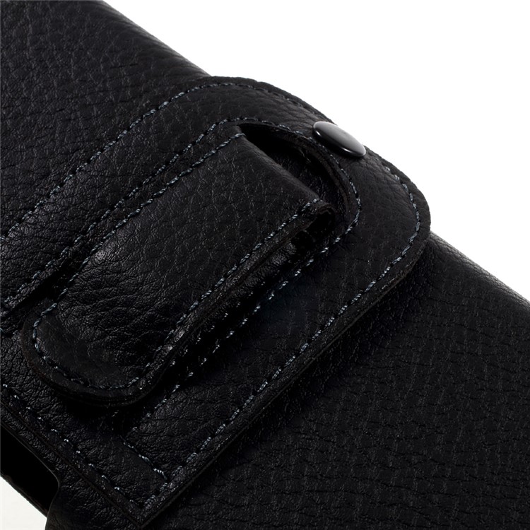 Litchi Texture PU Leather Pouch Case Holster with Belt Clip for iPhone 6s/Samsung Galaxy S4, Size: 135 x 80 x 30mm-4