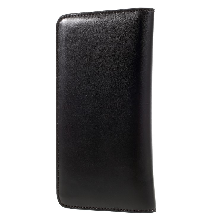 JDK Universal Leather Case Wallet for iPhone 7 Plus / Samsung Galaxy A7 (2017), Inner Size: 168 x 80mm - Black-3