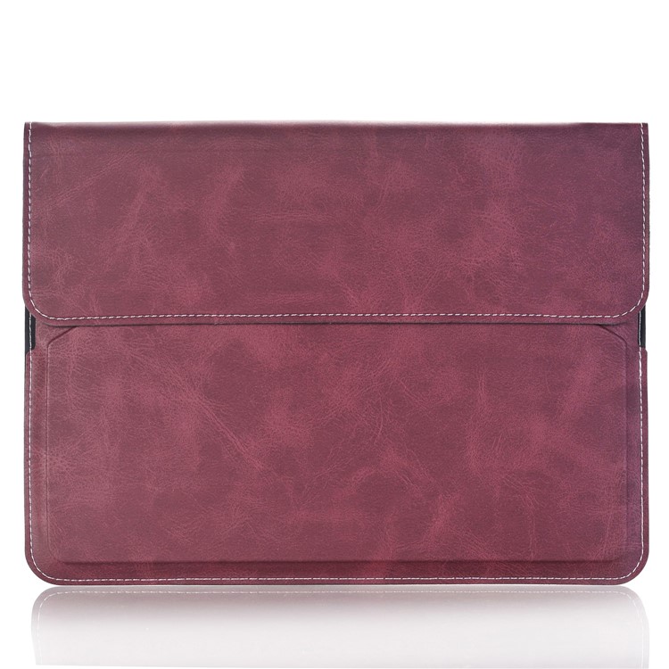 Origami Stand Leather Pouch Bag Crazy Horse Texture for ipad pro 9.7 - Purple-1
