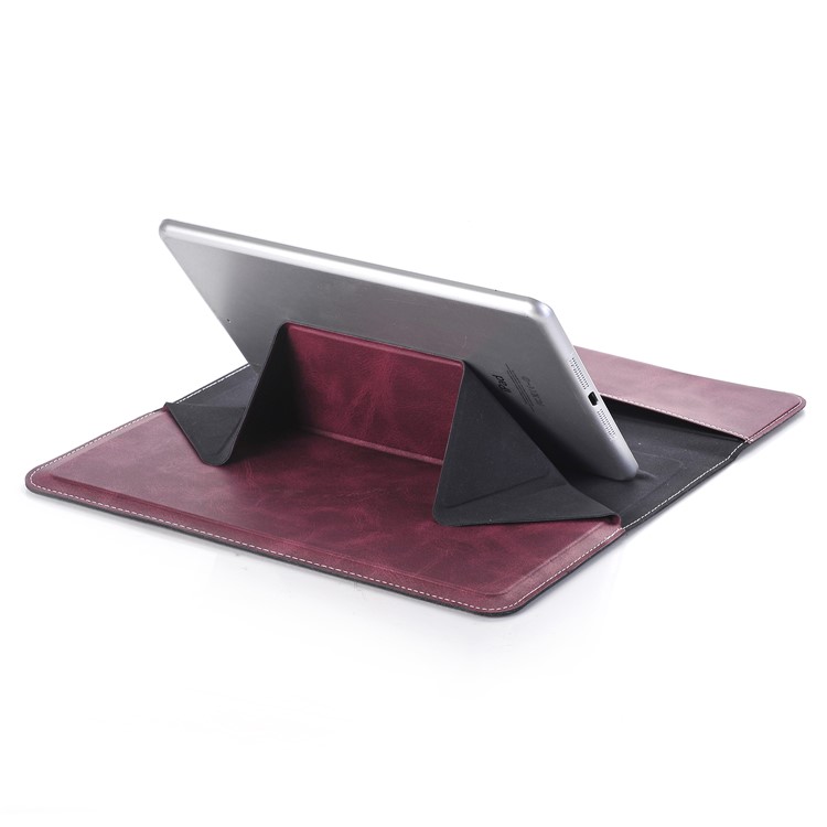 Origami Stand Leather Pouch Bag Crazy Horse Texture for ipad pro 9.7 - Purple-6