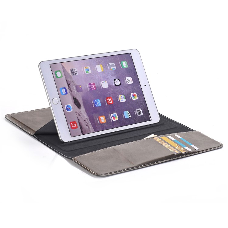 Universal Origami Stand Wallet Leather Case for iPad Pro 12.9 Inch Etc - Black-4