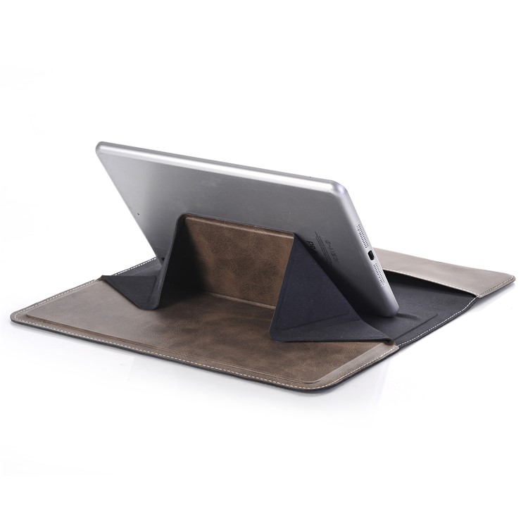 Universal Origami Stand Wallet Leather Case for iPad Pro 12.9 Inch Etc - Black-5