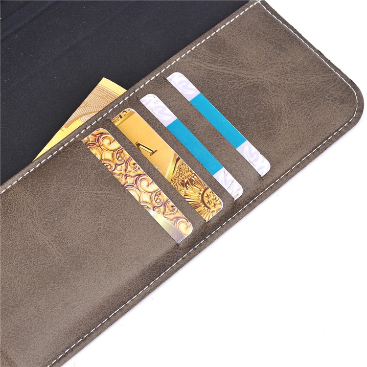 Universal Origami Stand Wallet Leather Case for iPad Pro 12.9 Inch Etc - Black-6