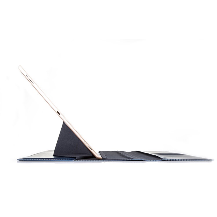 Universal Leather Case Origami Stand Wallet Cover for iPad Pro 12.9 Inch Etc - Blue-3
