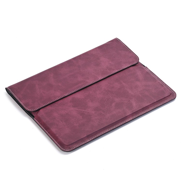 Universal Leather Origami Stand Wallet Shell for iPad Pro 12.9 Inch Etc - Purple-2