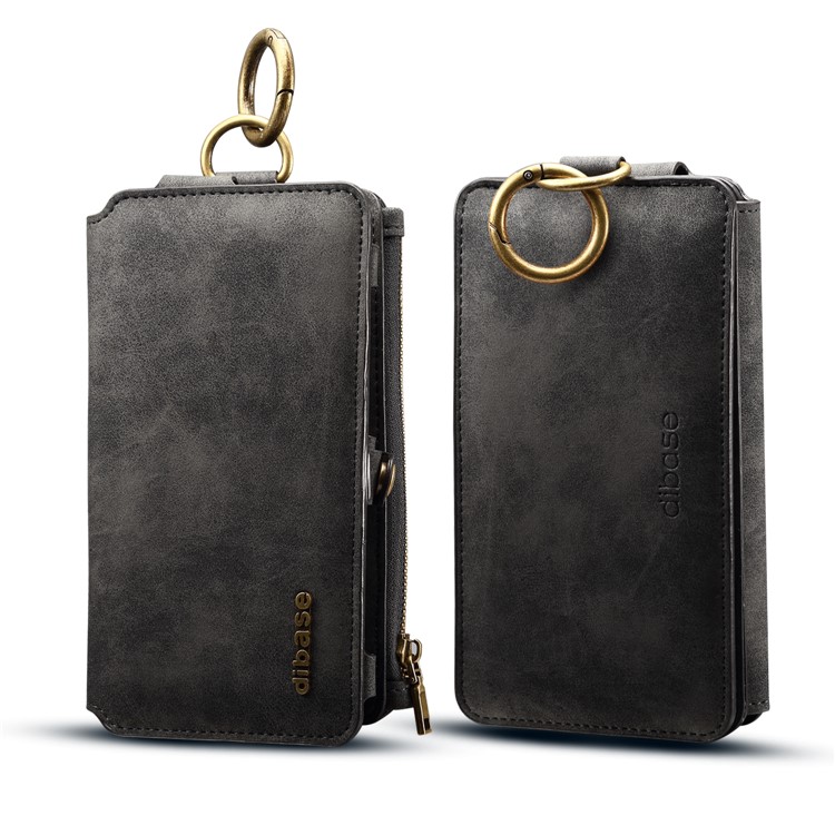 DIBASE Universal Multi-functional Wallet Mobile Phone Case for iPhone 7 Plus / 6s Plus / 6 Plus 5.5 inch - Black-1