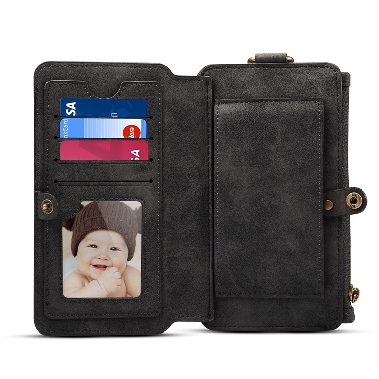 DIBASE Universal Multi-functional Wallet Mobile Phone Case for iPhone 7 Plus / 6s Plus / 6 Plus 5.5 inch - Black-2