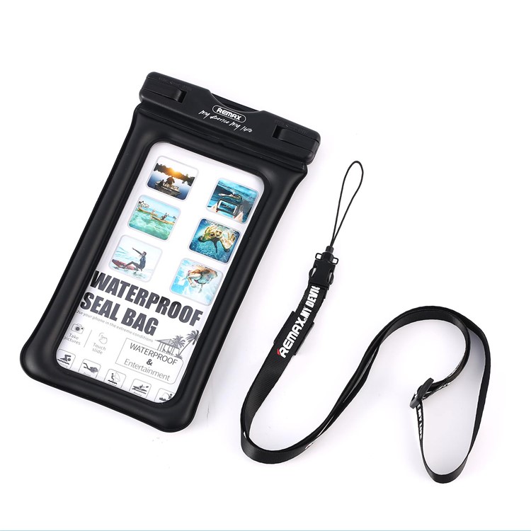 REMAX Universal 20M Waterproof Bag Diving Pouch for iPhone Huawei Samsung Etc - Black-3