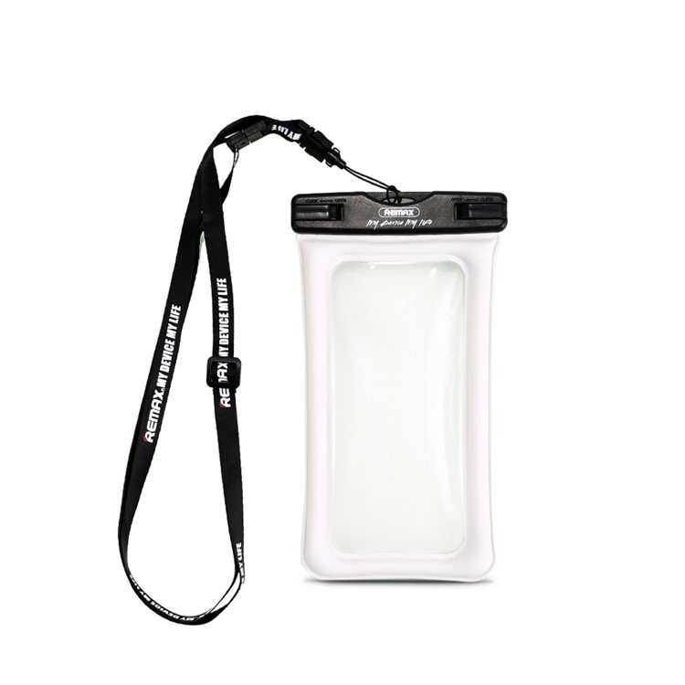 REMAX 20M Universal Waterproof Bag Diving Pouch for iPhone Huawei Samsung Etc - White-2