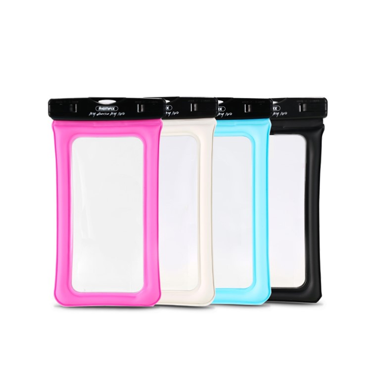REMAX Universal Waterproof Bag 20M Diving Pouch for iPhone Huawei Samsung Etc - Rose-3