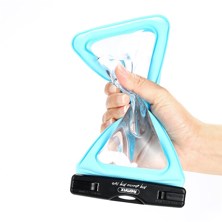 REMAX Universal Neck Strap 20M Waterproof Bag Diving Pouch for iPhone Huawei Samsung Etc - Blue-9