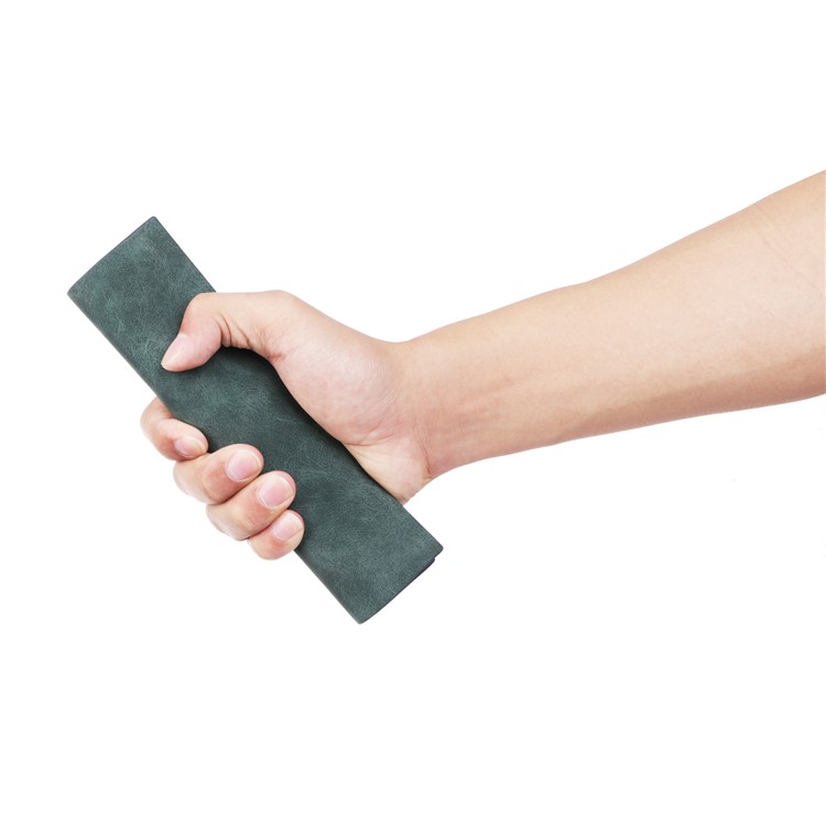 Universal Bifold Wallet PU Leather Pouch for iPhone 8 Plus/7 Plus, Huawei P10 Plus, Inner Size: 18.5 x 8cm - Green-7