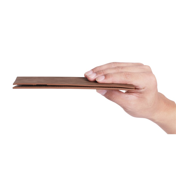 Universal PU Leather Wallet Phone Pouch for iPhone 8 Plus/7 Plus, Huawei P10 Plus, Inner Size: 18.5 x 8cm - Brown-3