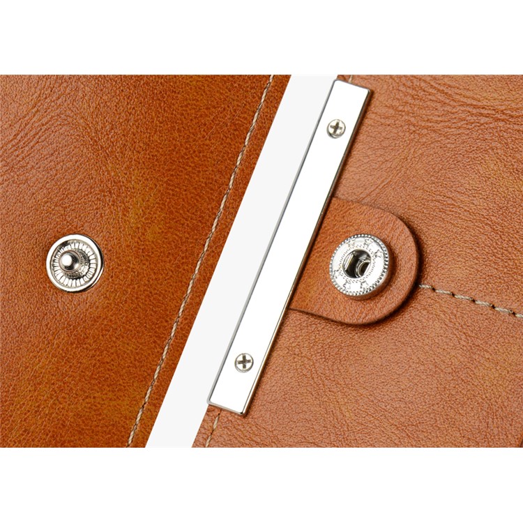 WUW P18 Light Luxury All-match Leather Wallet Case for iPhone 7 Plus / Samsung S8 Etc, Size: 165 x 8mm - Brown-13