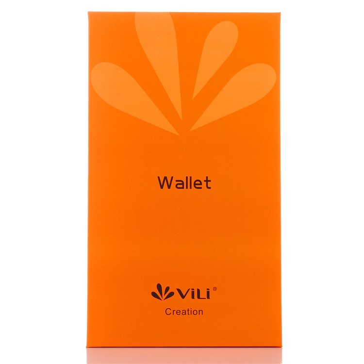 VILI Universal Wallet Purse Leather Cover for iPhone 7 Plus / Samsung Galaxy S8 Etc - Black-8