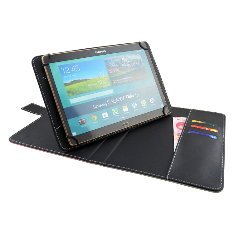 Universal Wallet Stand Leather Case for Samsung Galaxy Tab 3 7.0 Etc, Size: 195 x 125mm - Blue Background Bear-8