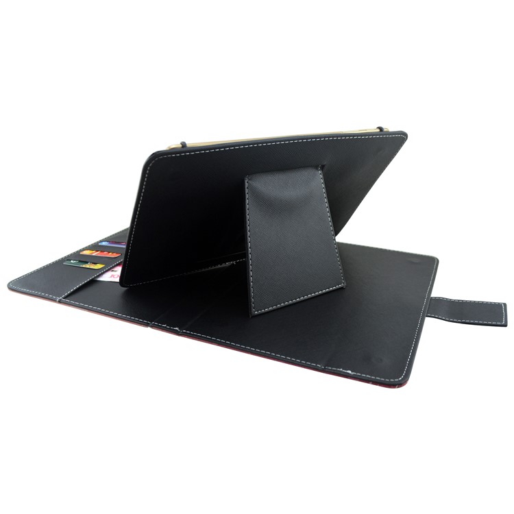 Universal Wallet Stand Leather Case for Samsung Galaxy Tab 3 7.0 Etc, Size: 195 x 125mm - Blue Background Bear-9