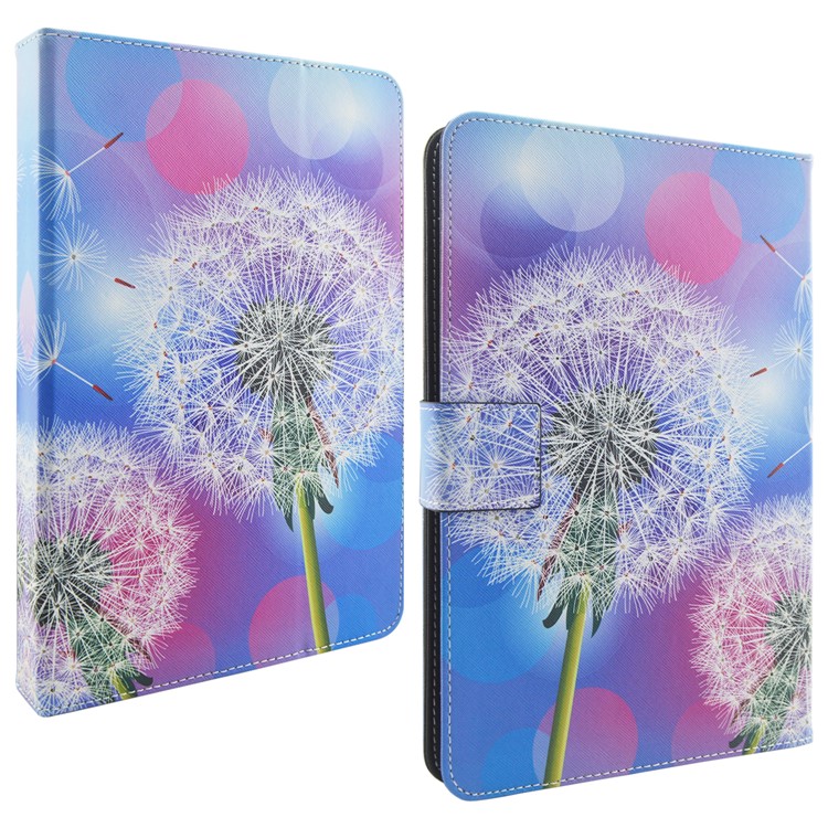 Pattern Printing Stand Wallet Leather Case for Samsung Tab E 9.6 / iPad Air 2, Size: 265 x 177mm - Dandelion and Colorful Halos-1