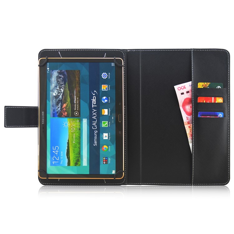 Pattern Printing Stand Wallet Leather Case for Samsung Tab E 9.6 / iPad Air 2, Size: 265 x 177mm - Dandelion and Colorful Halos-2