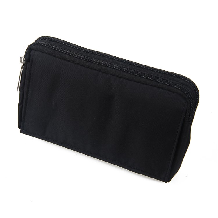 Saco Universal Da Bolsa De Pano Com Correia Acessível Para Iphone 6s Mais / Samsung Galaxy S7 Edge Etc, Tamanho: 15.5 X 9 X 1cm - Preto-2