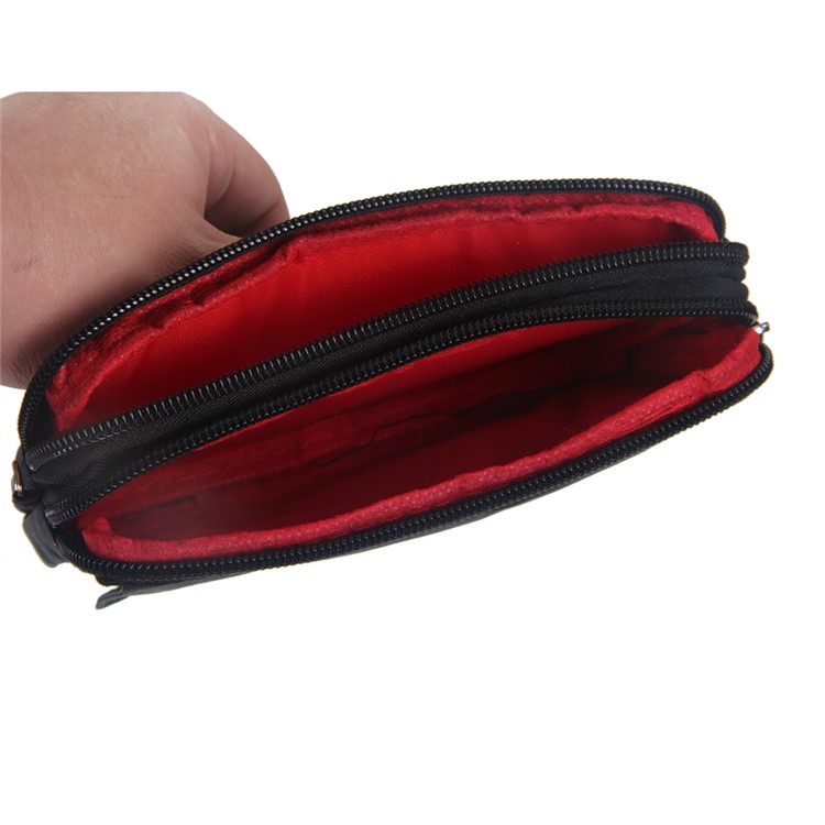 Saco Universal Da Bolsa De Pano Com Correia Acessível Para Iphone 6s Mais / Samsung Galaxy S7 Edge Etc, Tamanho: 15.5 X 9 X 1cm - Preto-6