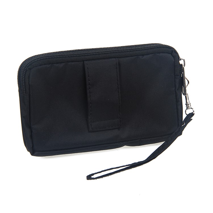 Saco Universal Da Bolsa De Pano Com Correia Acessível Para Iphone 6s Mais / Samsung Galaxy S7 Edge Etc, Tamanho: 15.5 X 9 X 1cm - Preto-8