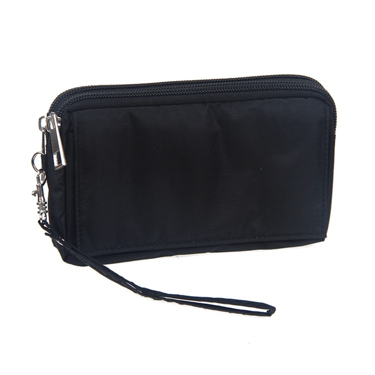 Saco Universal Da Bolsa De Pano Com Correia Acessível Para Iphone 6s Mais / Samsung Galaxy S7 Edge Etc, Tamanho: 15.5 X 9 X 1cm - Preto-9