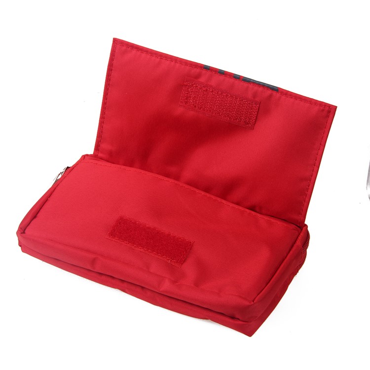 Universal Zipper Pouch Bag for iPhone 6s Plus/Samsung Galaxy S7 edge etc, Size: 15.5 x 9 x 1cm - Red-5