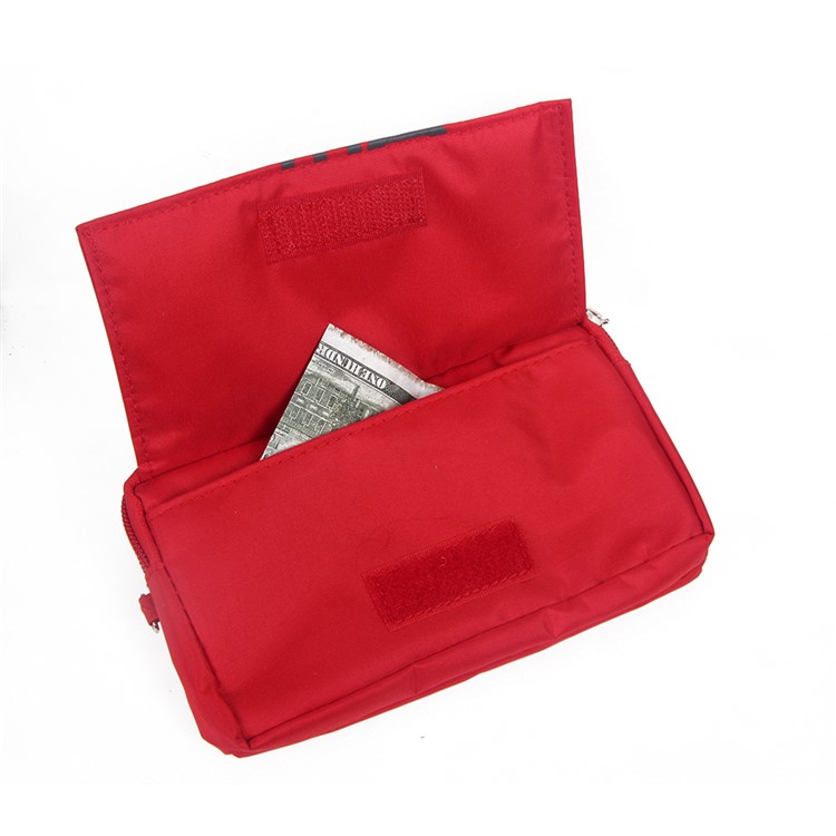 Universal Zipper Pouch Bag for iPhone 6s Plus/Samsung Galaxy S7 edge etc, Size: 15.5 x 9 x 1cm - Red-7