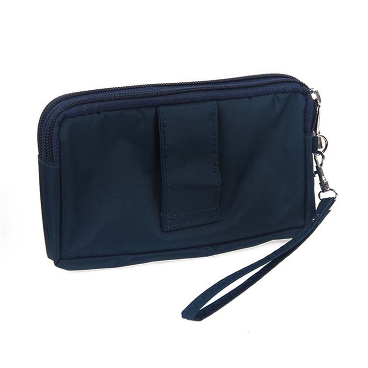 Universal Cloth Pouch Pocket with Belt Loop for iPhone 6s Plus/Samsung Galaxy S7 edge etc, Size: 15.5 x 9 x 1cm - Dark Blue-8