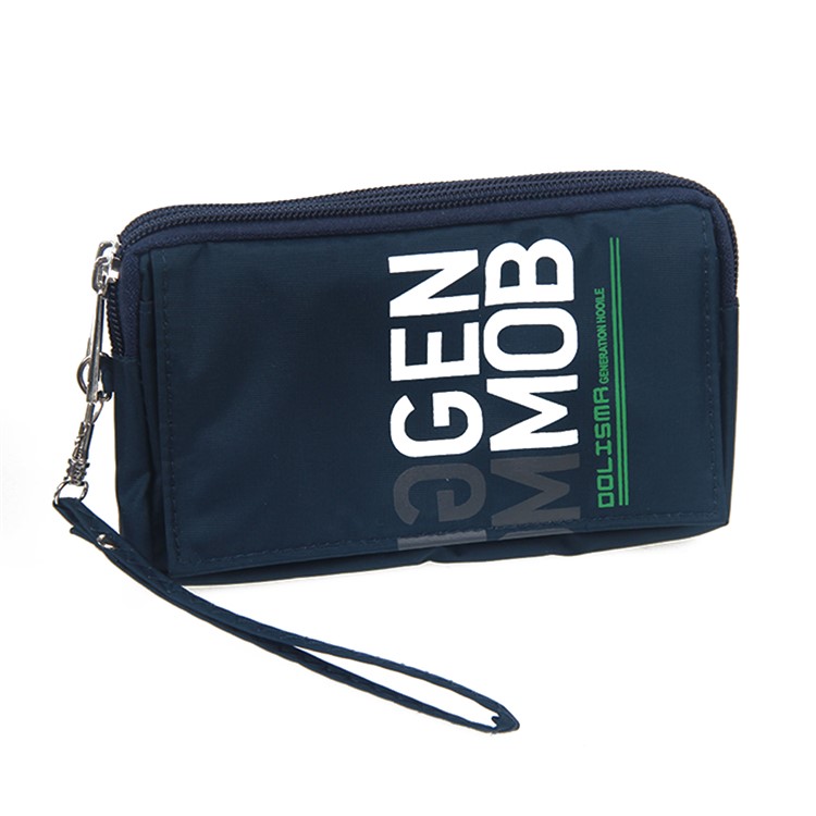 Universal Cloth Pouch Pocket with Belt Loop for iPhone 6s Plus/Samsung Galaxy S7 edge etc, Size: 15.5 x 9 x 1cm - Dark Blue-9