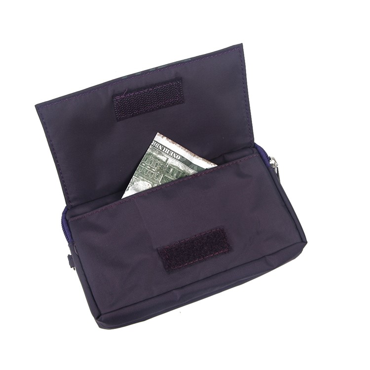 Universal Zipper Pouch Bag for iPhone 6s Plus/Samsung Galaxy S7 edge etc, Size: 15.5 x 9 x 1cm - Purple-7