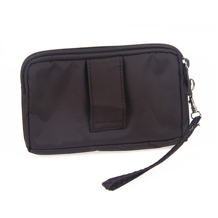 Universal Pouch Case with Handy Strap for iPhone 6s Plus/Samsung Galaxy S7 edge etc, Size: 15.5 x 9 x 1cm - Brown-7