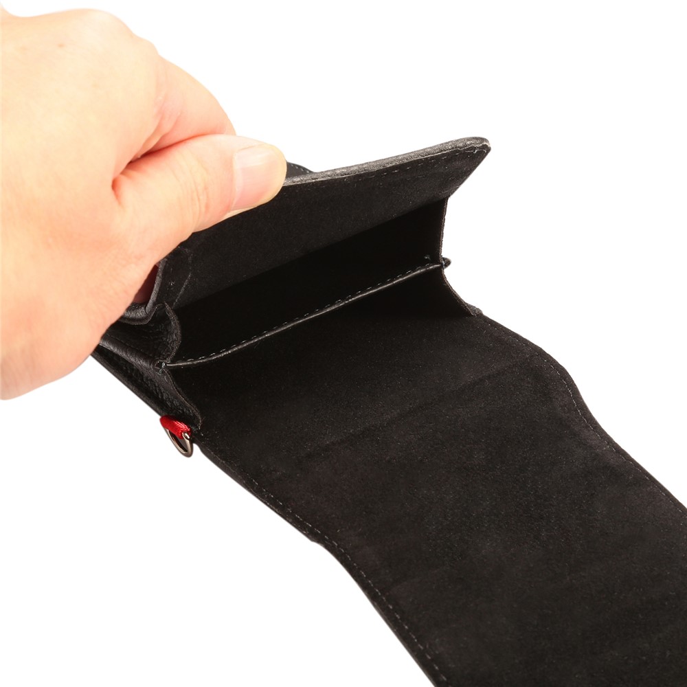 Lychee Funda De Cuero Vertical Con 2 Ranuras Para Tarjetas Para El IPhone 8 Plus / Samsung S9 + S8, Tamaño: 16x8.5x3.5cm - Negro-7