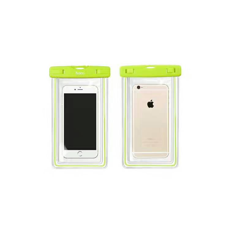 HOCO Universal 20M Noctilucent Waterproof Bag Diving Pouch for iPhone Huawei Samsung Etc (Noctilucence Model) - Green-1