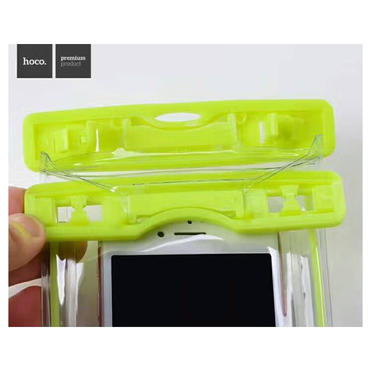 HOCO Universal 20M Noctilucent Waterproof Bag Diving Pouch for iPhone Huawei Samsung Etc (Noctilucence Model) - Green-4