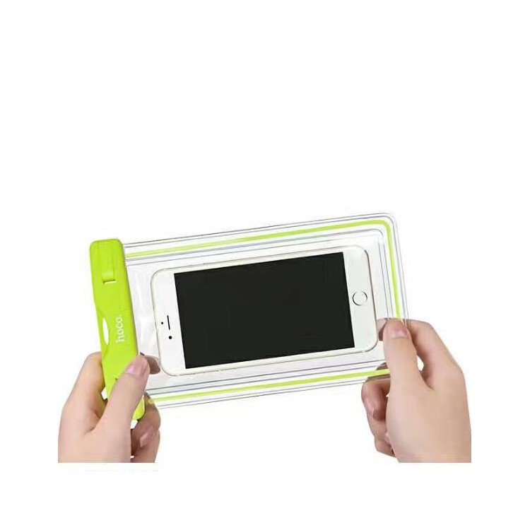 HOCO Universal 20M Noctilucent Waterproof Bag Diving Pouch for iPhone Huawei Samsung Etc (Noctilucence Model) - Green-5