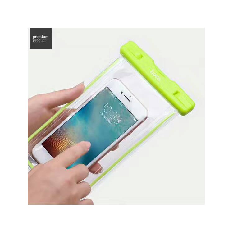 HOCO Universal 20M Noctilucent Waterproof Bag Diving Pouch for iPhone Huawei Samsung Etc (Noctilucence Model) - Green-7