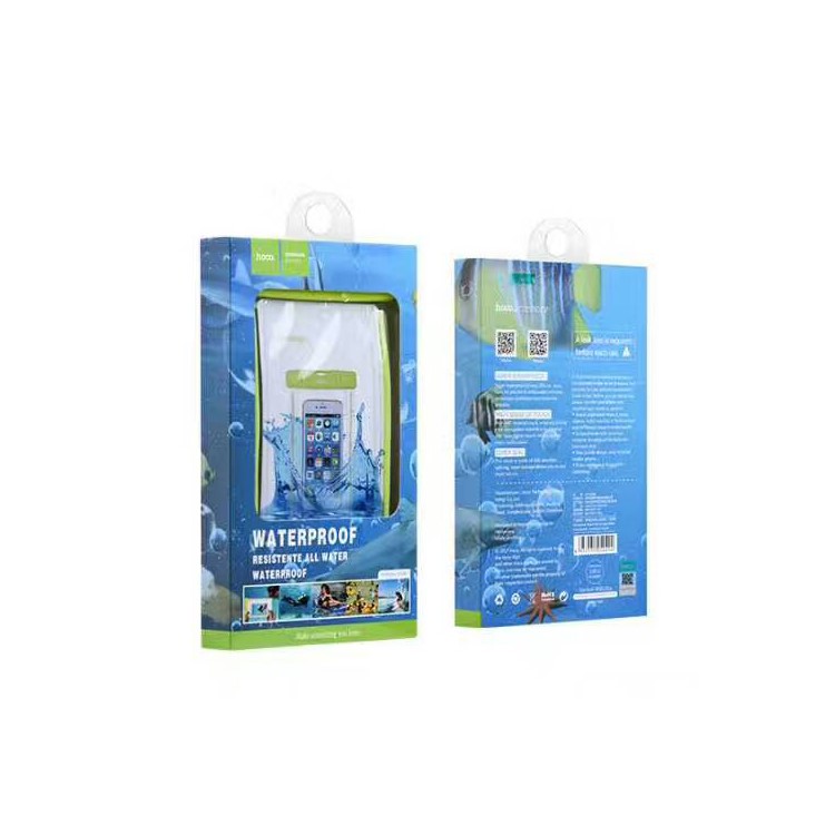 HOCO Universal 20M Noctilucent Waterproof Bag Diving Pouch for iPhone Huawei Samsung Etc (Noctilucence Model) - Green-9