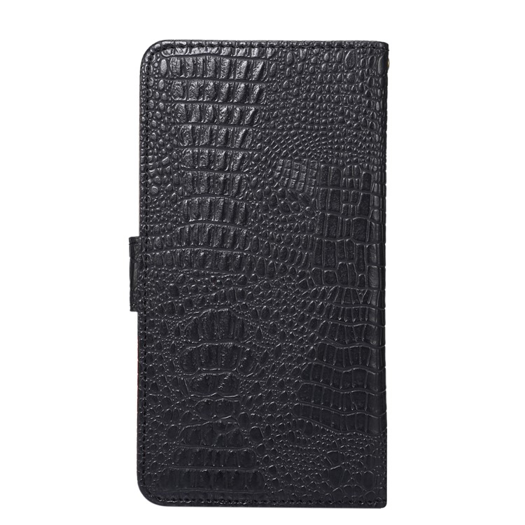 Crocodile Texture Universal Wallet Leather Flip Case with 360 Degree Rotary Clip for iPhone 7 Plus Size: 16.3 x 8.3 x1.8cm - Black-2