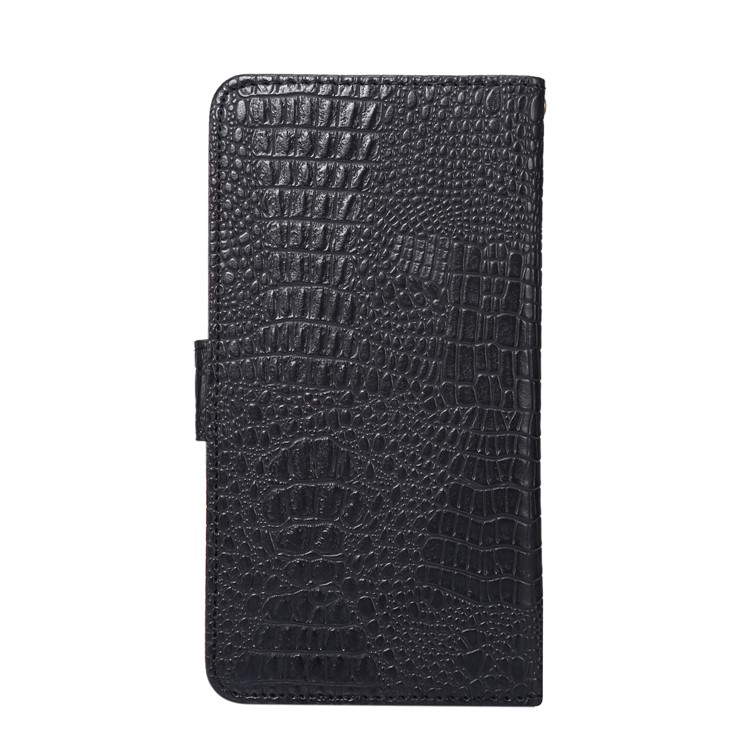 Universal Stretchable Clip Holder Crocodile Wallet Leather Case for Samsung Galaxy S8 Etc, Size: 15.7 x 8 x 1.8cm - Black-2