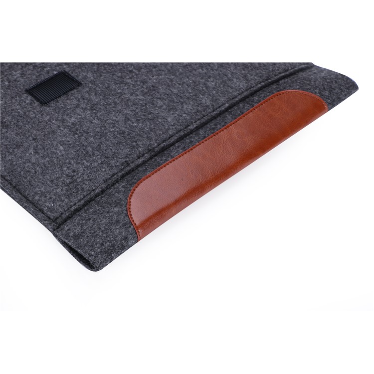 Universal Felt Sleeve Bag Velcro Closure Tablet Pouch Bag for iPad Pro 10.5 inch (2017) etc. - Dark Grey-11