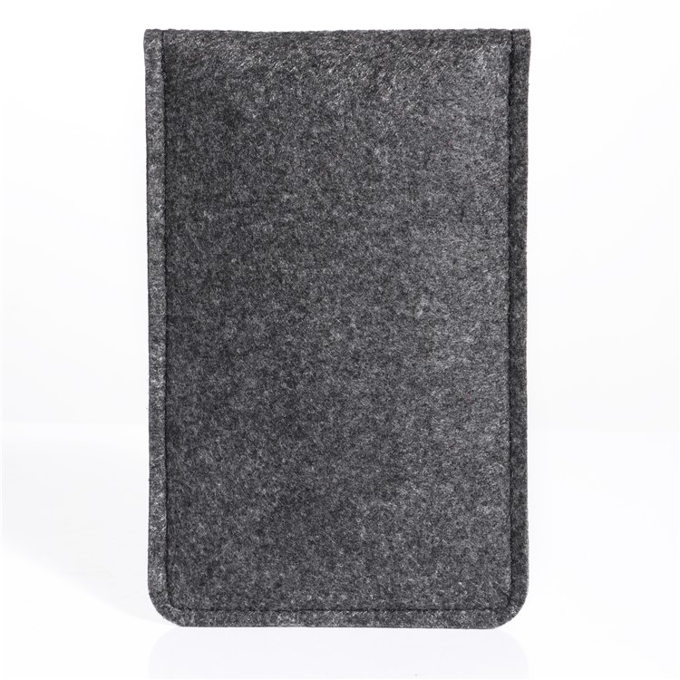 Universal Velcro Closure Felt Bag Phone Pouch for iPhone 8/7/7 Plus, Samsung S8 etc. - Dark Grey-3