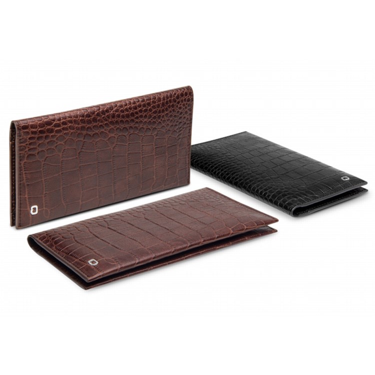 QIALINO Crocodile Style Texture Cowhide Leather Wallet Pouch Case for iPhone 7 Plus, Size: 9.5 x 18.4cm - Black-3