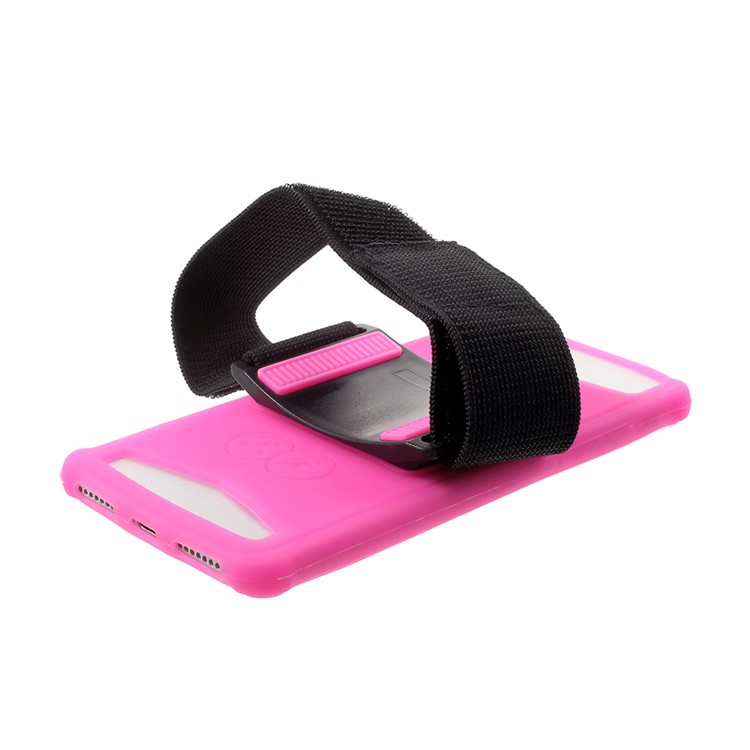 5.0 - 5.2 inch Noctilucent Gym Running Sports Armband Case for Huawei Honor 3C / Xiaomi Mi 3 / Mi 4 / Mi 4c etc - Rose-3