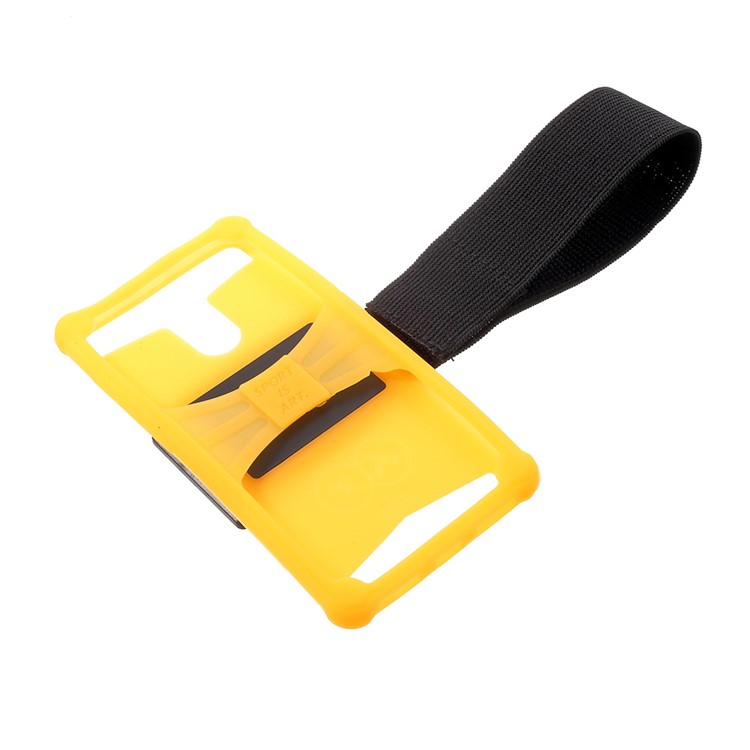 Luminous Silicone Universal Sports Armband Case for iPhone 8/7, 4.5 - 4.8 inch Smartphones - Orange-5