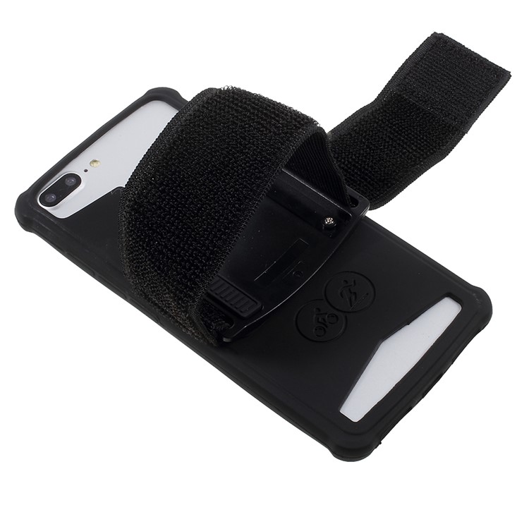 Universal Silicone Sports Armband for iPhone 8 Plus/7 Plus, 5.5 - 6.0 inch Smartphones - Black-2