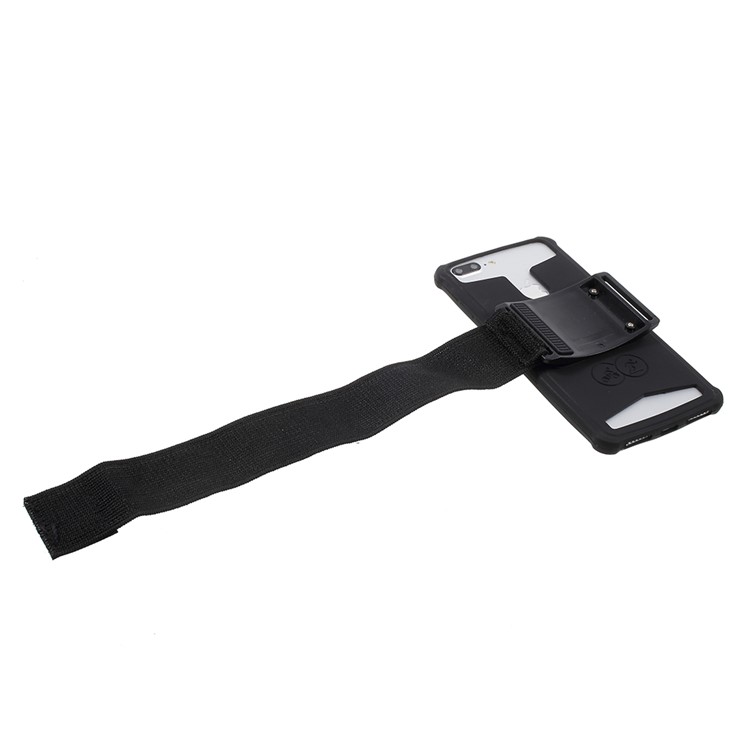 Universal Silicone Sports Armband for iPhone 8 Plus/7 Plus, 5.5 - 6.0 inch Smartphones - Black-3